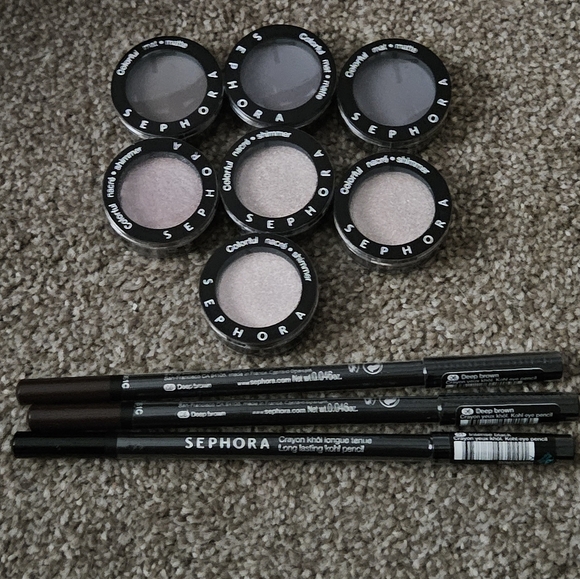Sephora bundle 7 shadows 3 eyeliners NEW - Picture 9 of 9